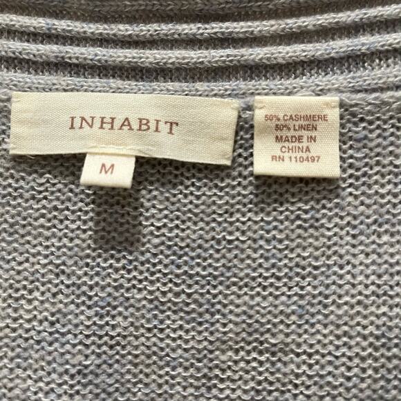 Inhabit Women Gray Pullover Sweater Size Medium - Picture 6 of 7